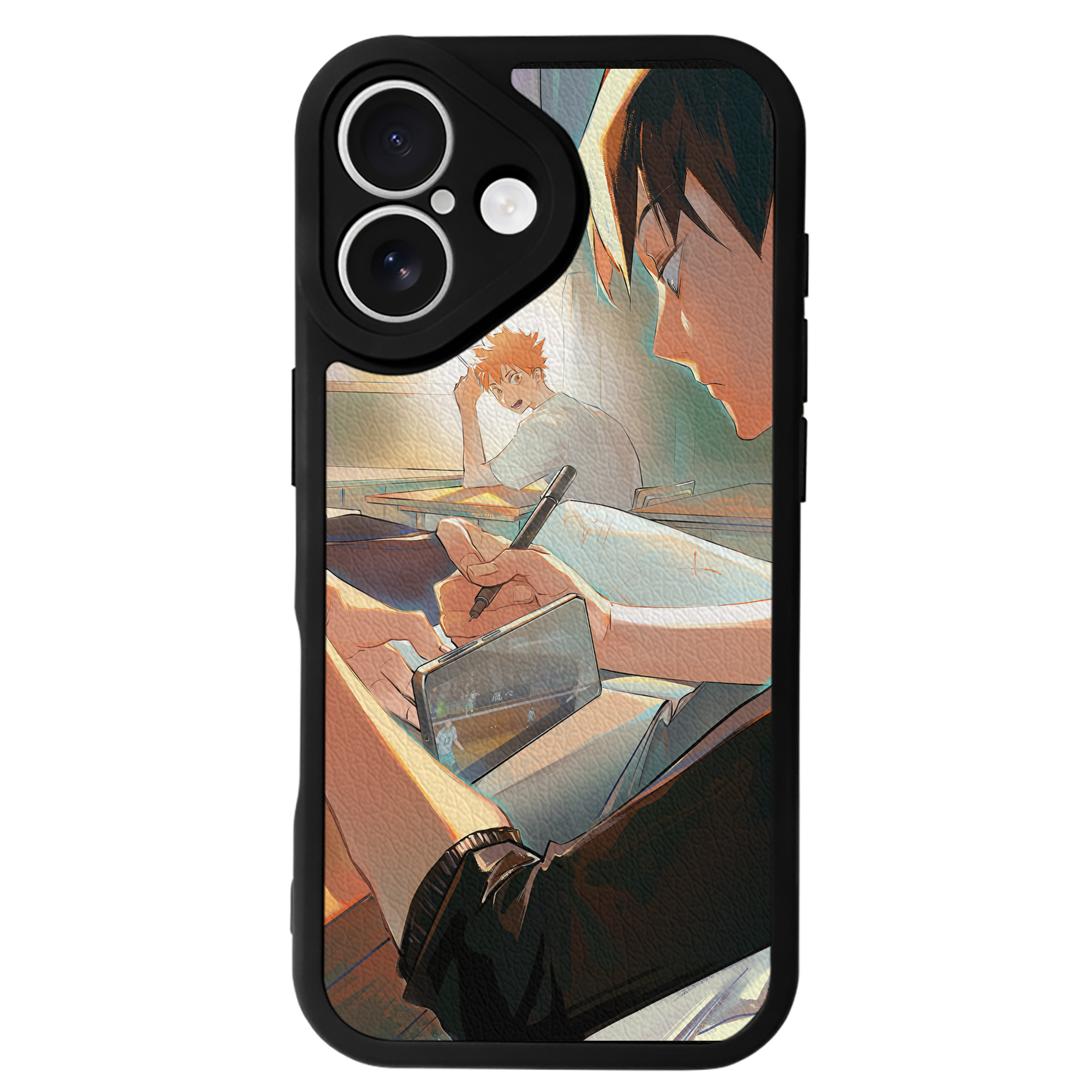 （画像用） ハイキュー!! Haikyu!! 【iPhone 16シリーズ対応】シリコンスマホケース（レザー調） 材質：シリコン
